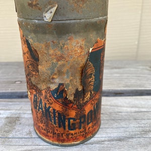 Calumet Baking Powder 1 Lb Can with contents