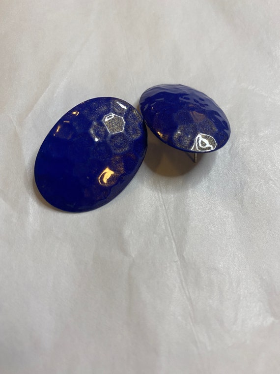 Purple Tortoiseshell Earrings - image 1