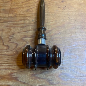 Glass Avon Cologne Decanter &quot;Gavel&quot;