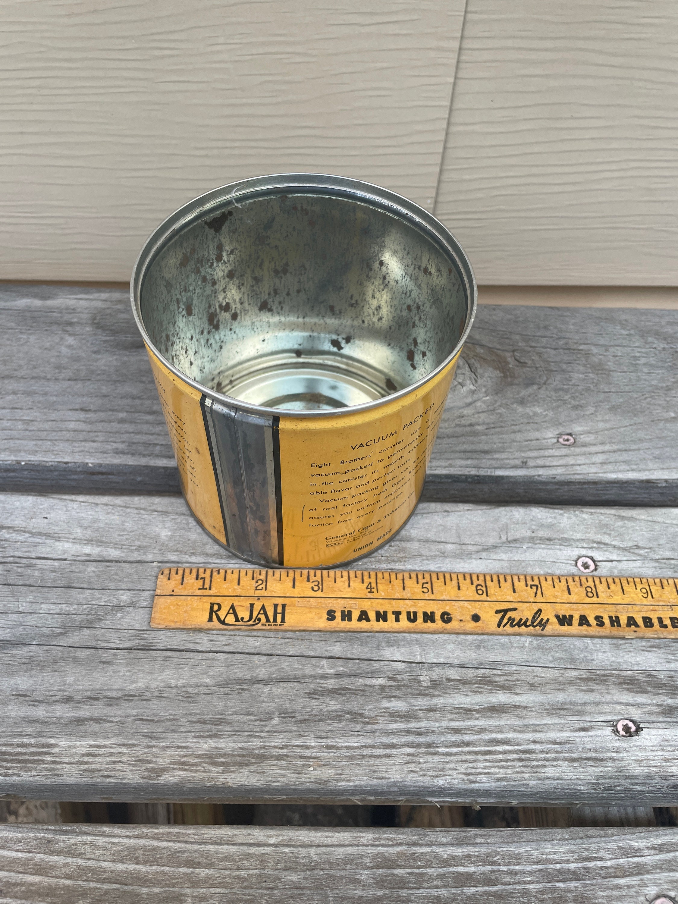 Older Eight Brothers Tobacco Can Without Lid