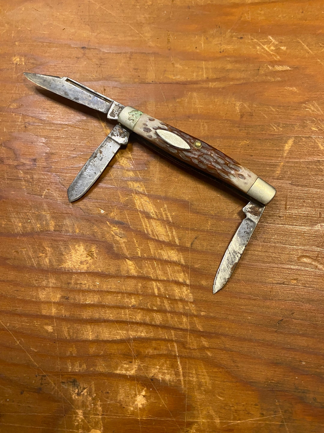 Small 3 Bladed Camillus Pocket Knife Etsy