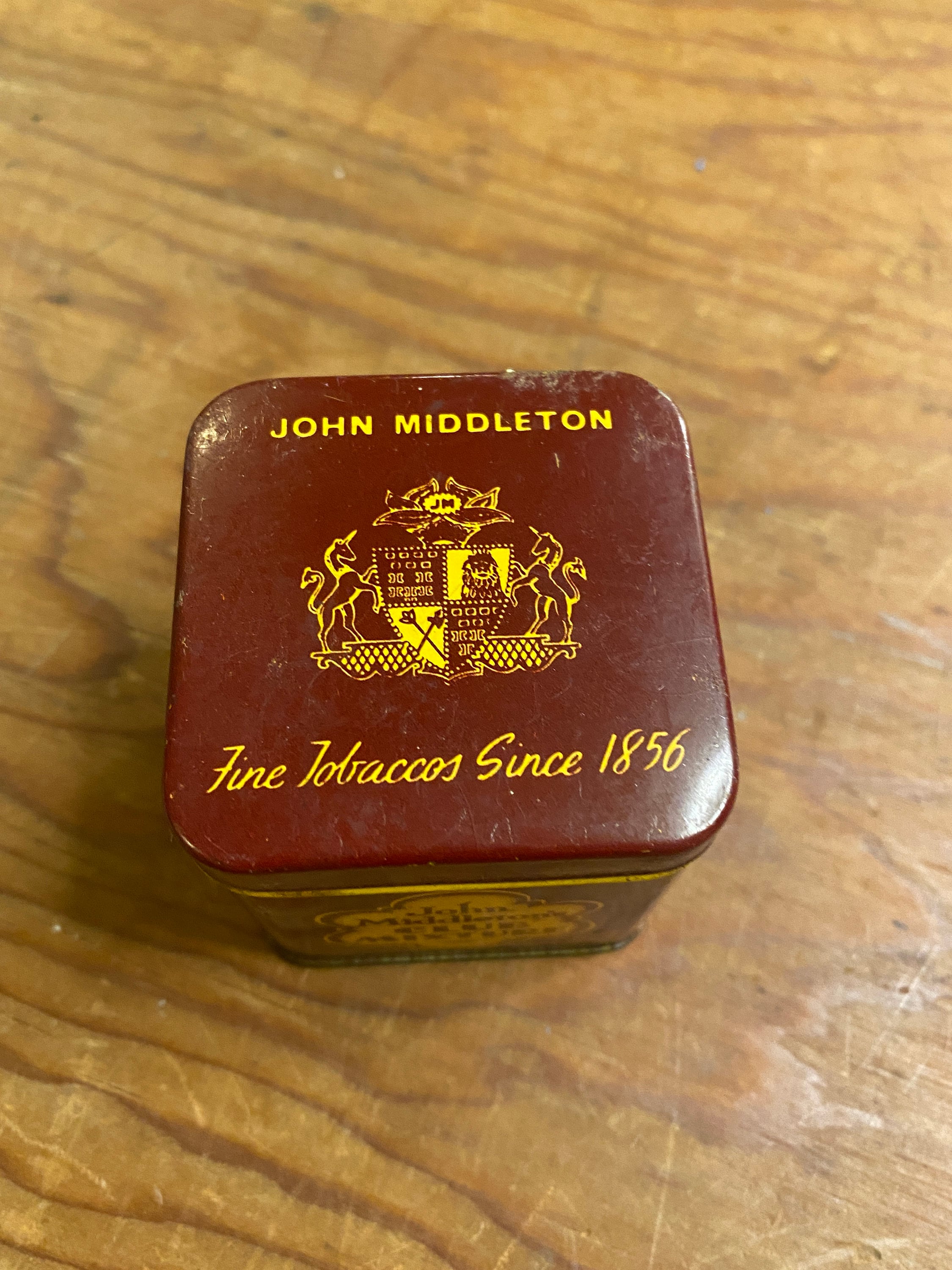 middleton tobacco discontinued Tobacco Tin Square John Middleton Tobacco Container Smoking Club Pipe  Tobacco Mixture Cigarette Roll Your Own Smoke Tin Can