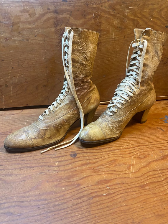 Antique Leather Boots (Women's or Girls)