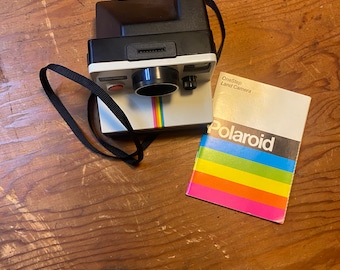 One Step Polaroid Land Camera With Original Instructional Booklet