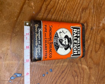 Sir Walter Raleigh Tobacco Can With Flip Top - Etsy