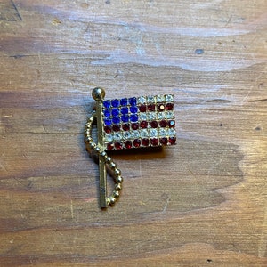 American Flag brooch