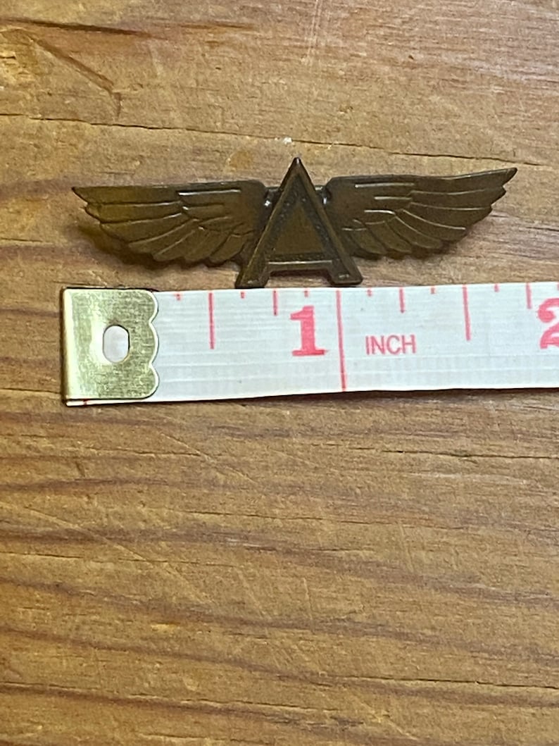 Pilot Wings Metal Brass Gene Autry Flying A Ranch Logo Brass Etsy