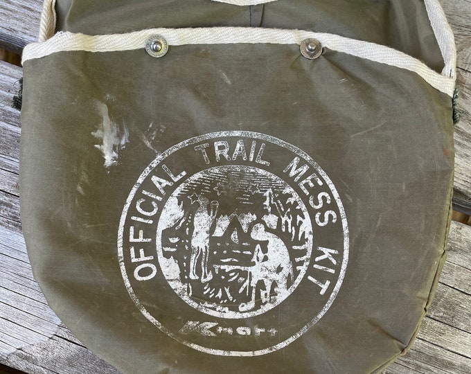 Vintage kmart Official Trail Mess Kit for Camping Memorabilia for the