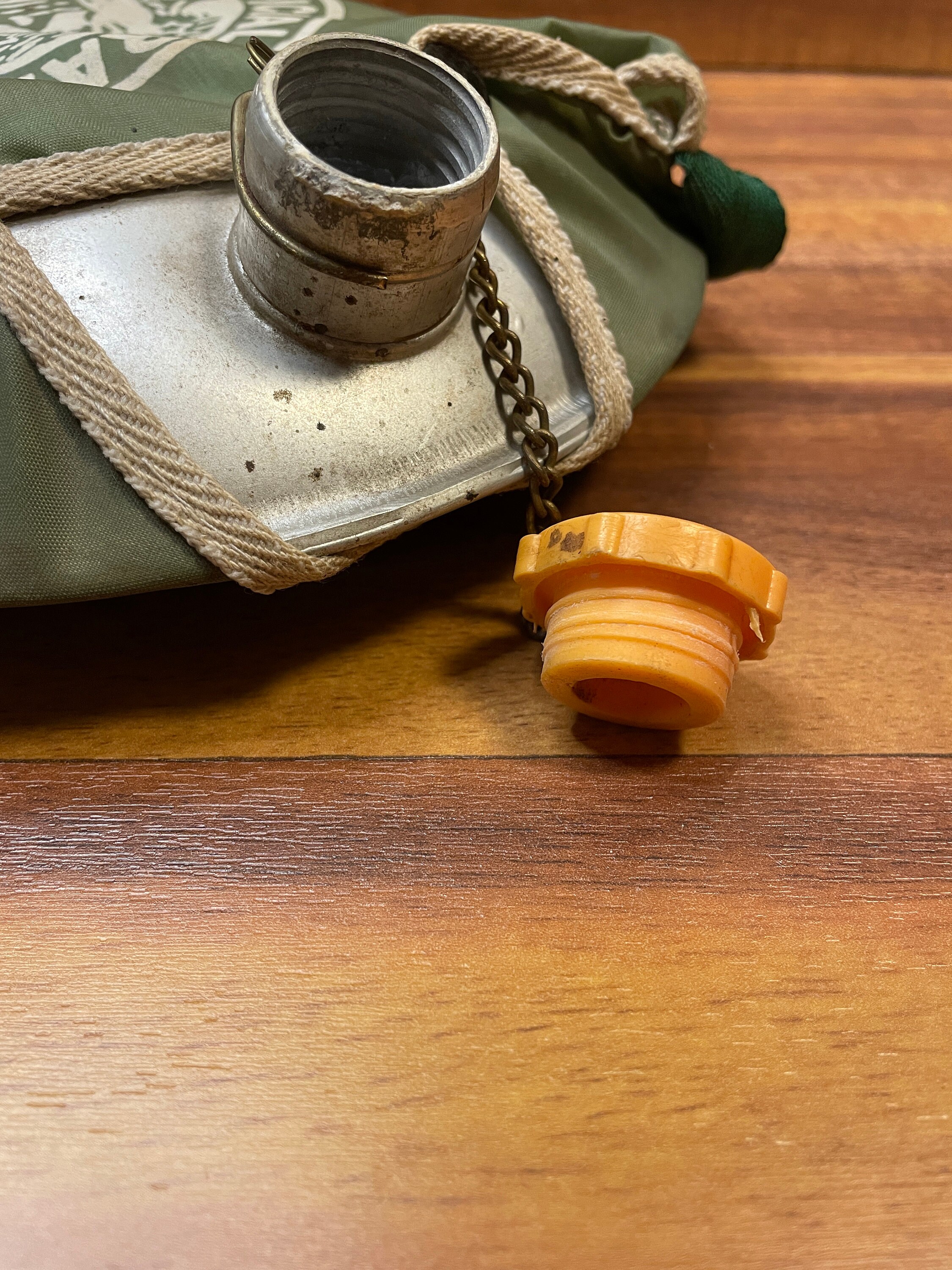 Canteen Aluminum Official Trail Canteen Green Fabric Carrying Etsy