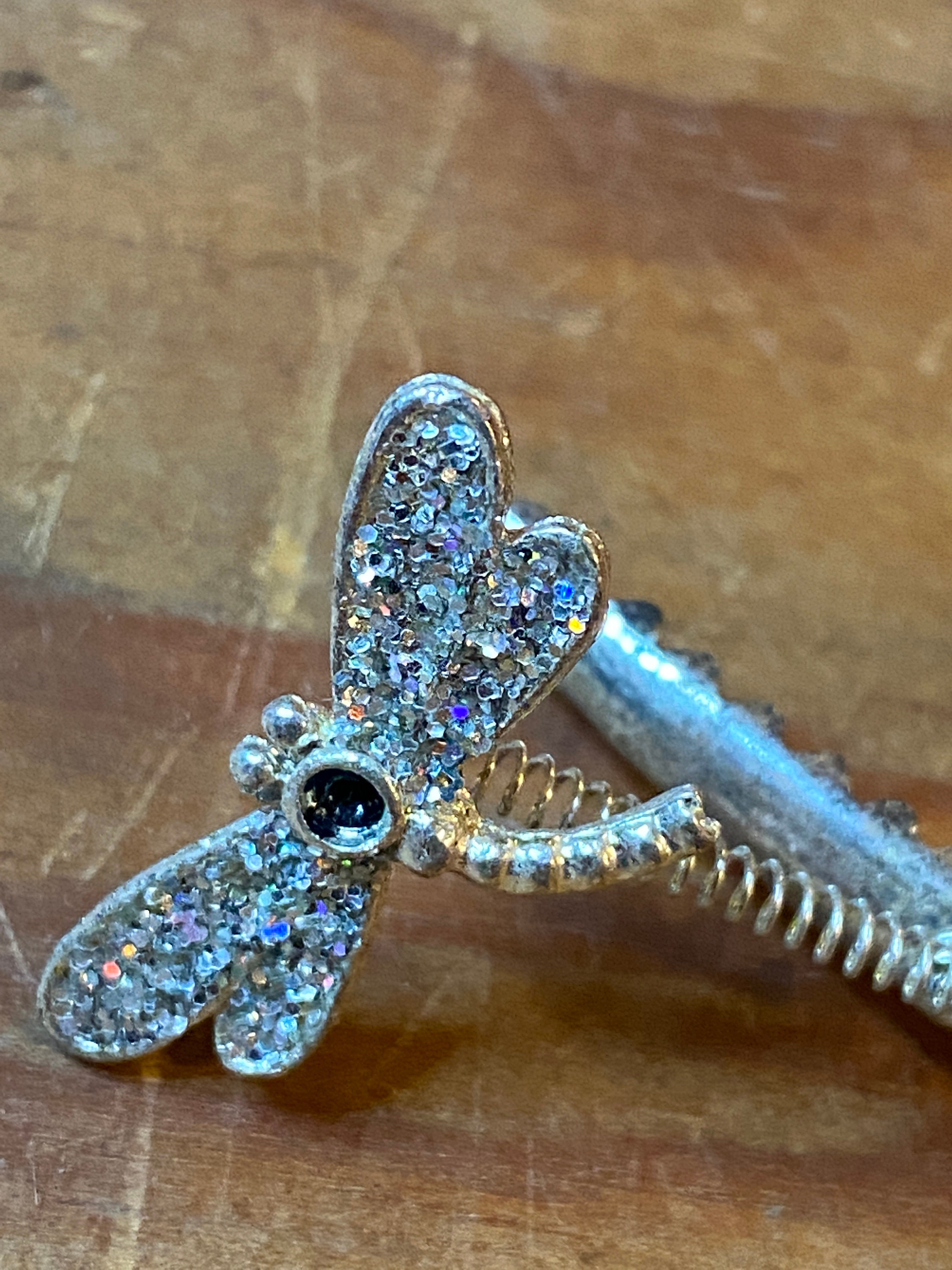GRACEART Steampunk Haarspange – Schmetterling, Libelle, Blume, Feder, Vintage Haarnadel