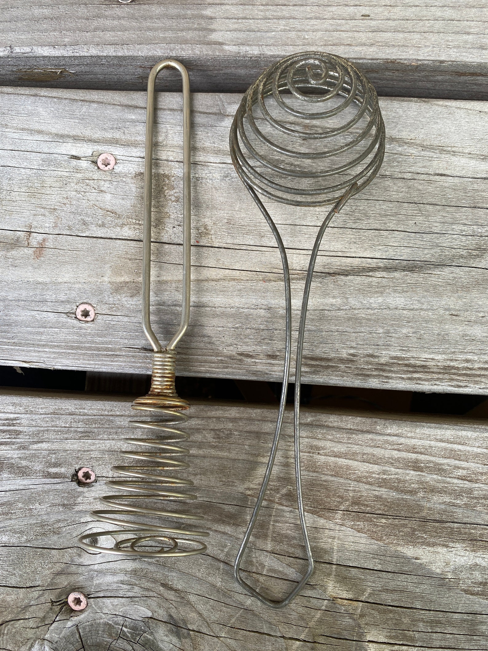Vintage Egg Separator and Spring Coil Whisk Etsy