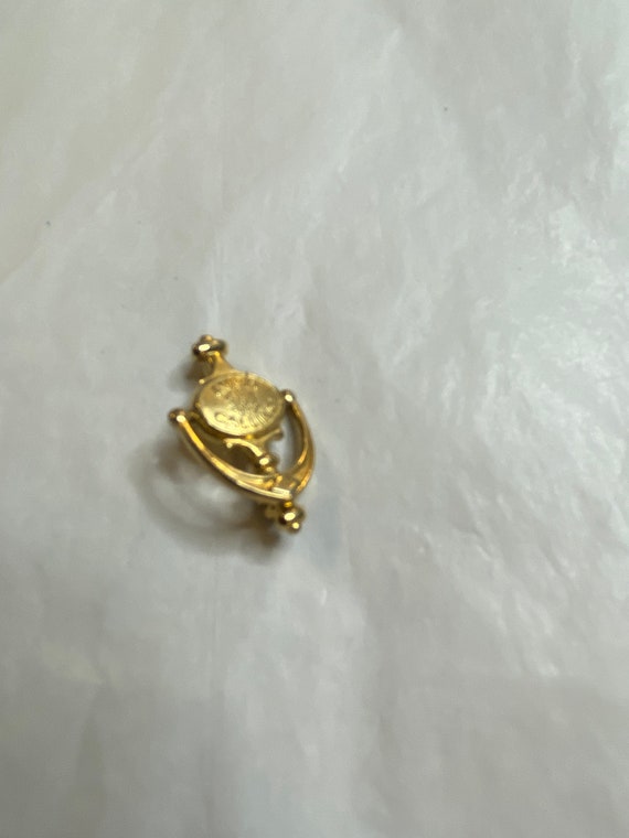 Avon Gold Doorknocker Pin - image 3