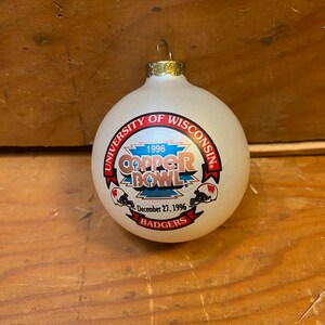 Wisconsin copper bowl Ornament from 1996