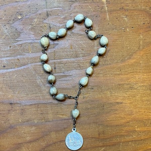 White Rosary with Sainte Anne