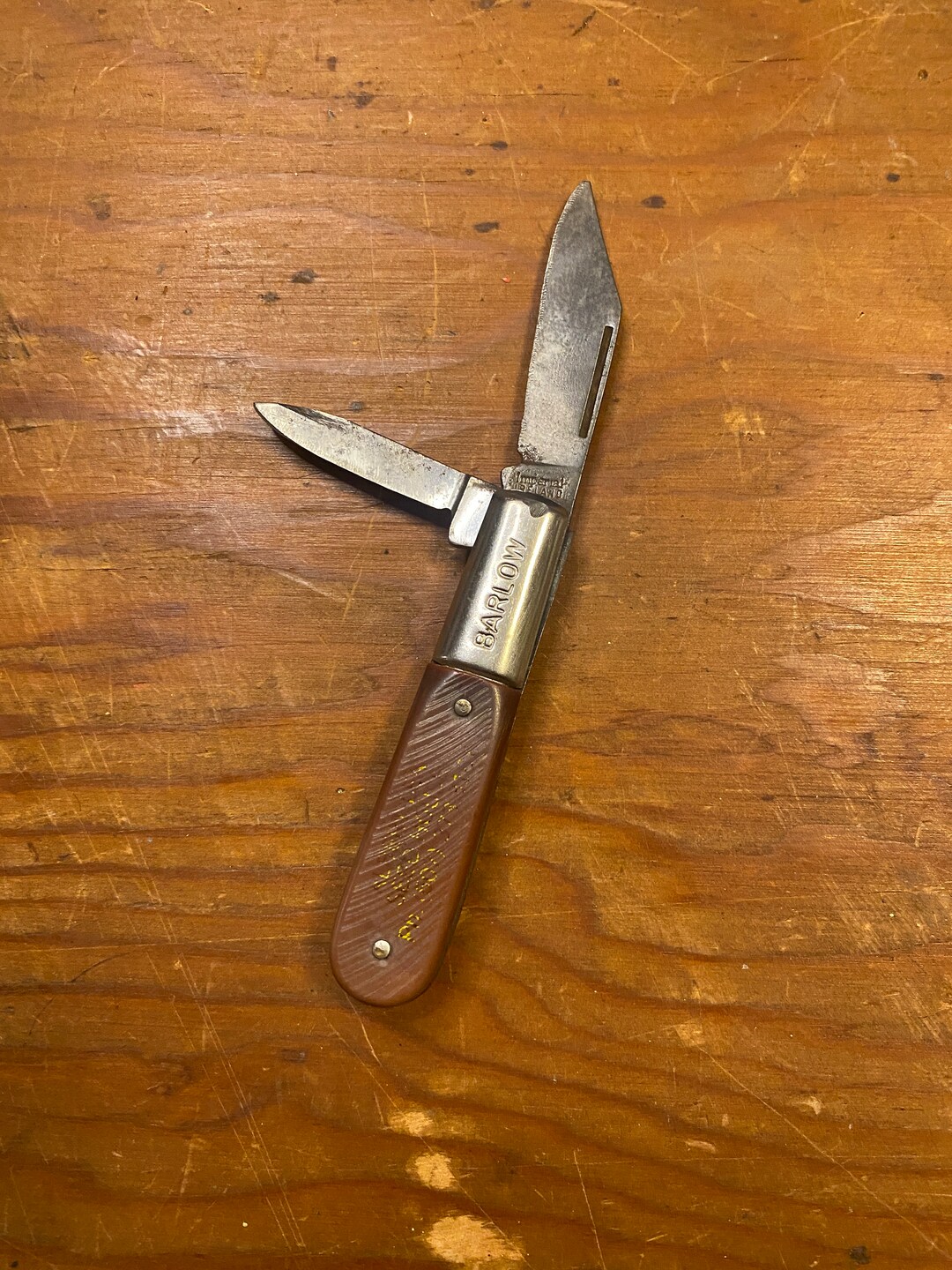 Barlow Pocket Knife for Camping Knife With 2 Blades Imperial Etsy