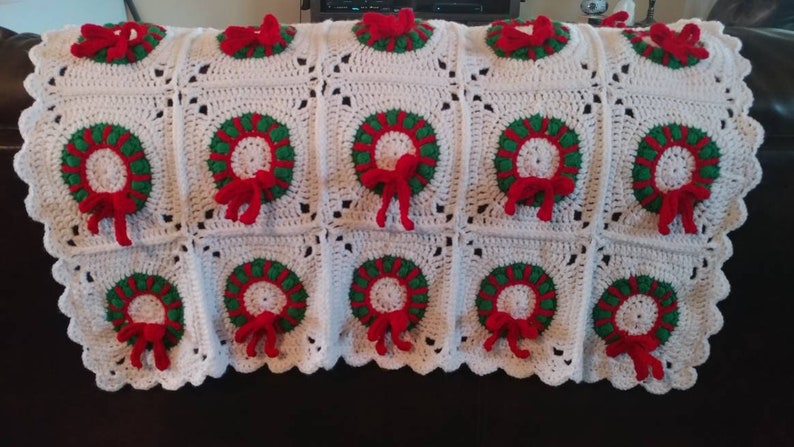 Christmas wreath ToddlerBaby blanket