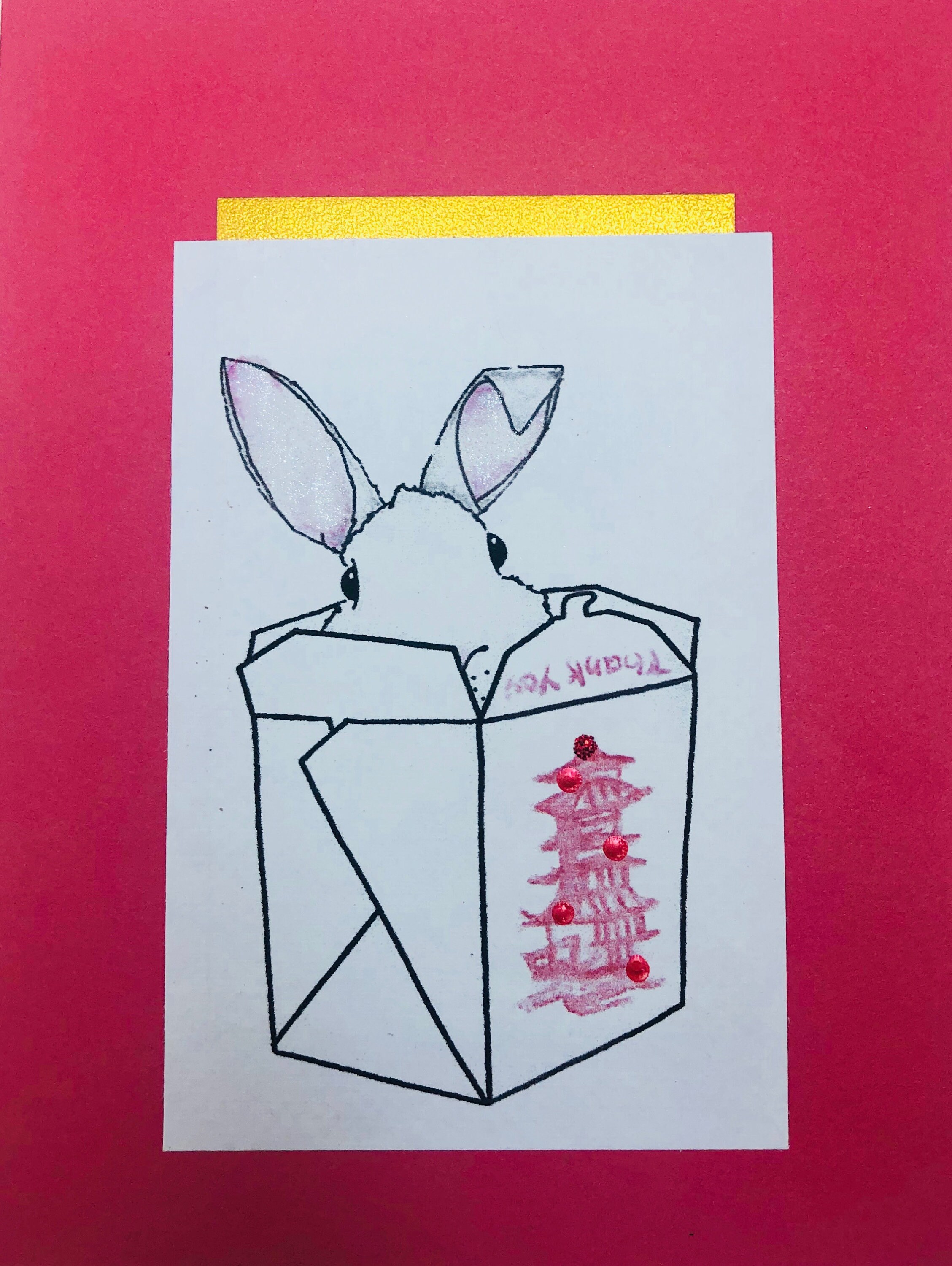 Original Year of the Rabbit Card - Etsy 日本