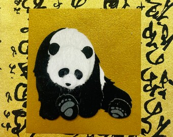 Beautiful Panda Post it Note Holder