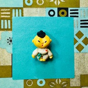 Little Japanese Boy~Sticky Note Holder 3"X3"