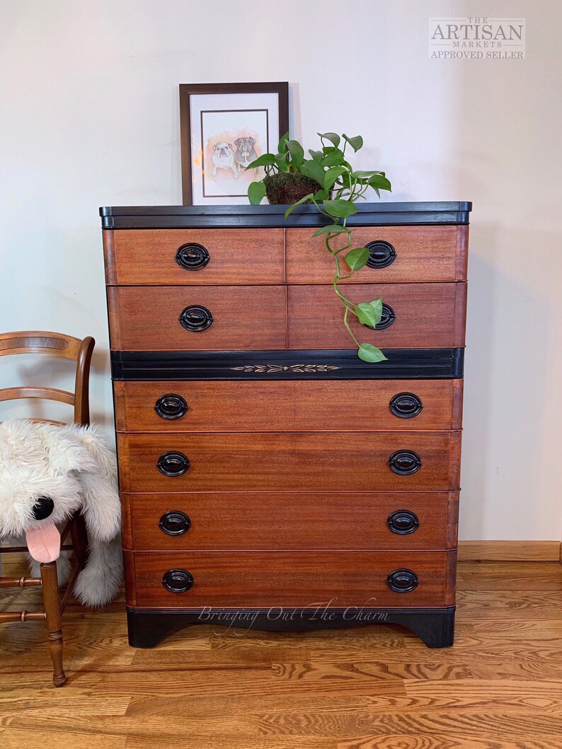 Tallboy Dresser Large Dresser Free Shipping Etsy