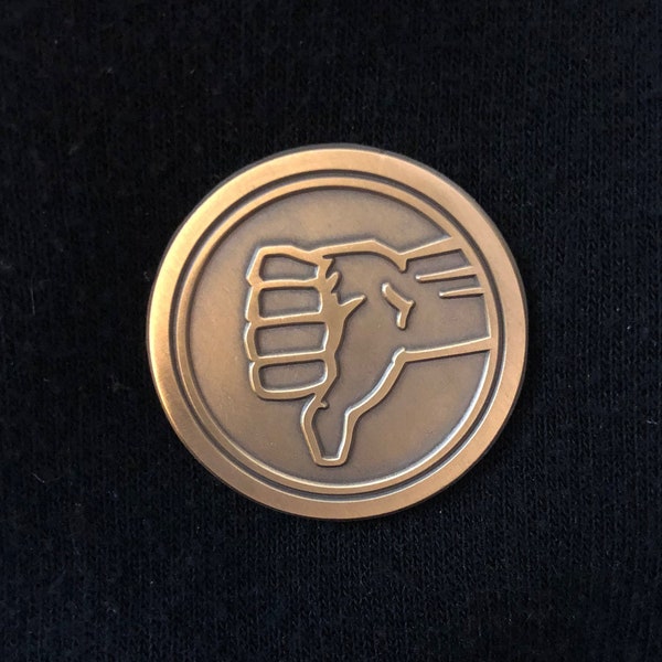 The Bad Place Senior Staff Pin Badge - inspired by NBC's The Good Place - Great for Portal Travel! #StopAAPIhate
