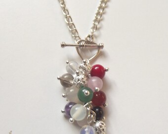 Pregnancy protection and fertility healing gemstone necklace