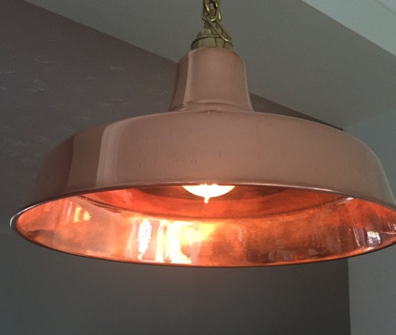 Hand Made Solid Copper Pendant Light Fittings 32cms 305