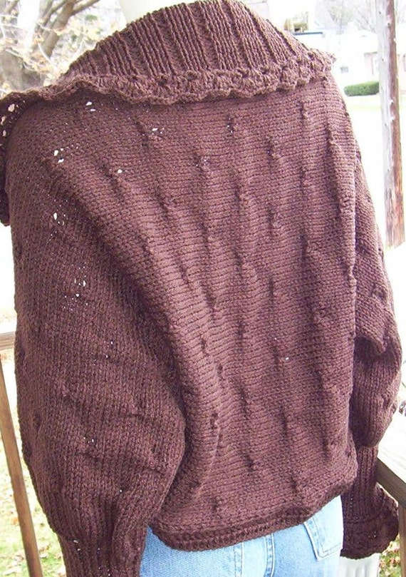 Butterfly Design Shrug Pattern Bond Knitting Machine Butterfly Design Shrug Pattern Bond Knitting Machine