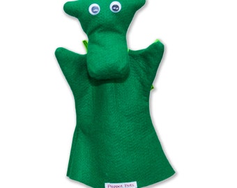 Hand Puppet for Children Cute Felt Dragon Puppet pet - puppet pet - Darren the Dragon