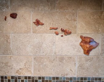 Hawaii Island Wall Art Miniature Size