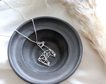 Collar de llama, collar de alpaca, llama de origami, regalos de llama, colgante de alpaca, joyería de animales, boho, regalo de Navidad, idea de regalo, personalizado