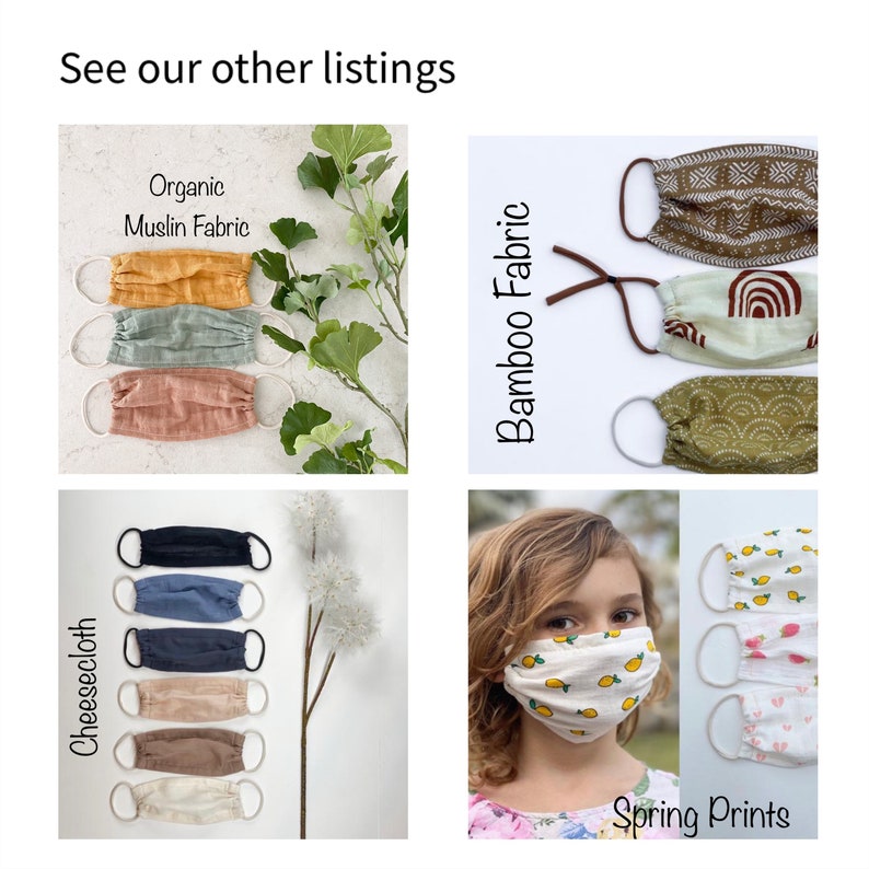 Cheesecloth Cotton Face Mask Liner Etsy