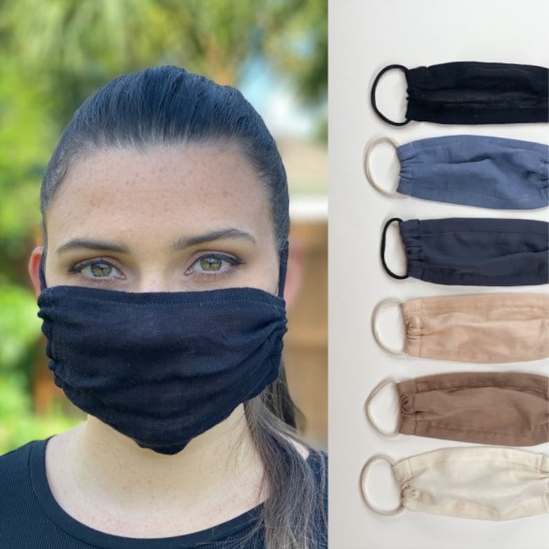 Cheesecloth Cotton BREATHABLE Face Mask Liner image 1