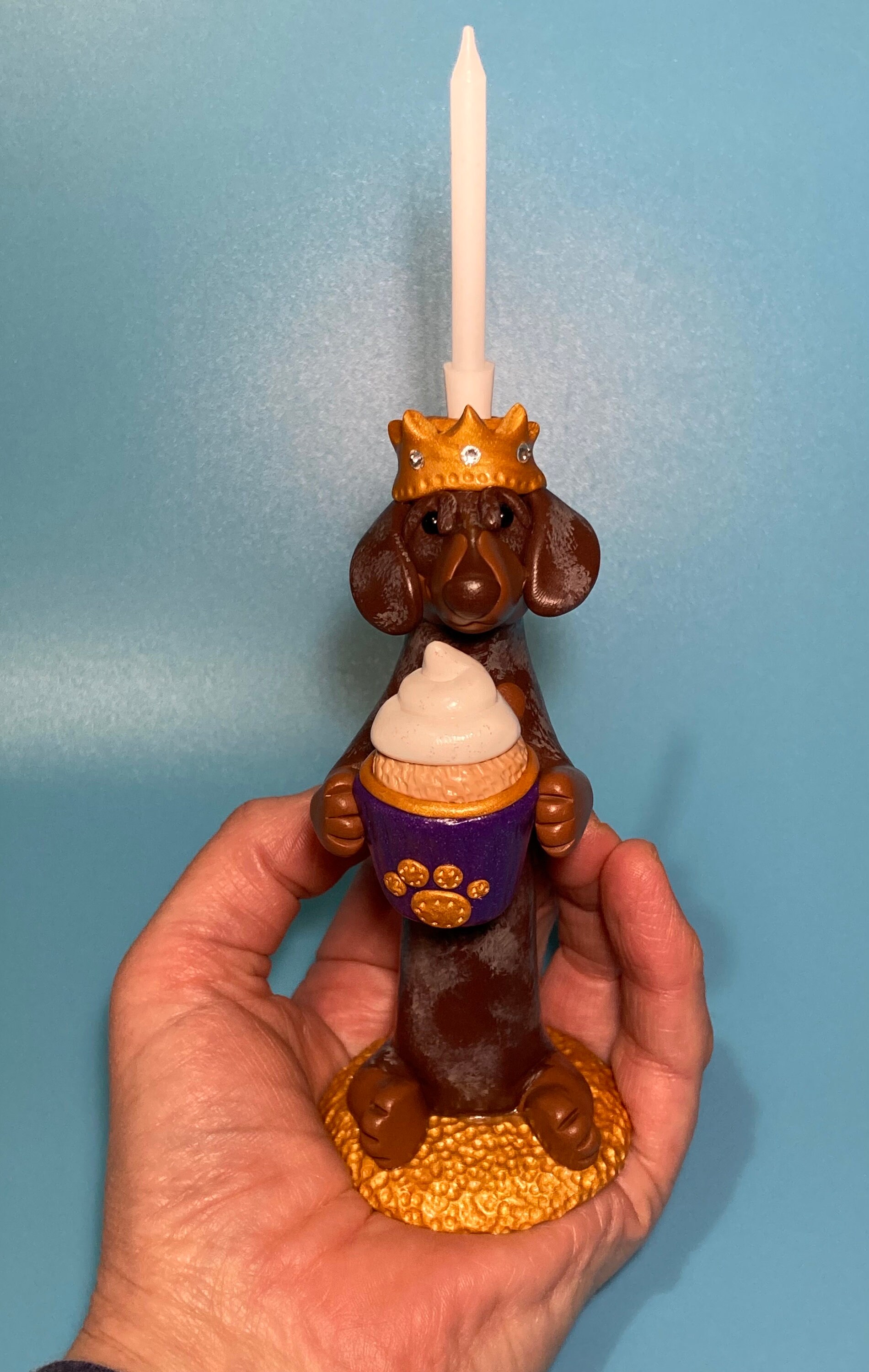 Sausage dog hotsell candle holder