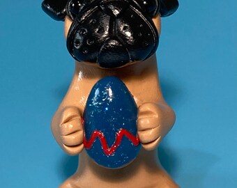 Teeny Tiny Pug - Peculiar Pals Handmade Miniature sculpture