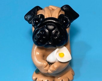 Teeny Tiny Pug - Peculiar Pals Handmade Miniature sculpture