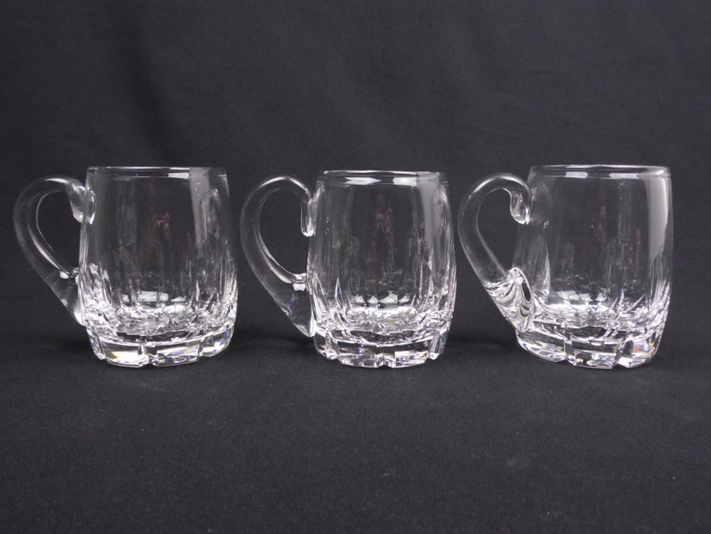 3 Stuart Crystal cut glass tankards/mugs Etsy