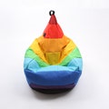 Beanbag TIPI patchwork, rainbow, Oskar Perek, floor cushion, confidential