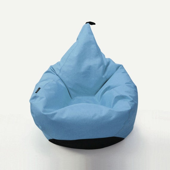 baby blue bean bag