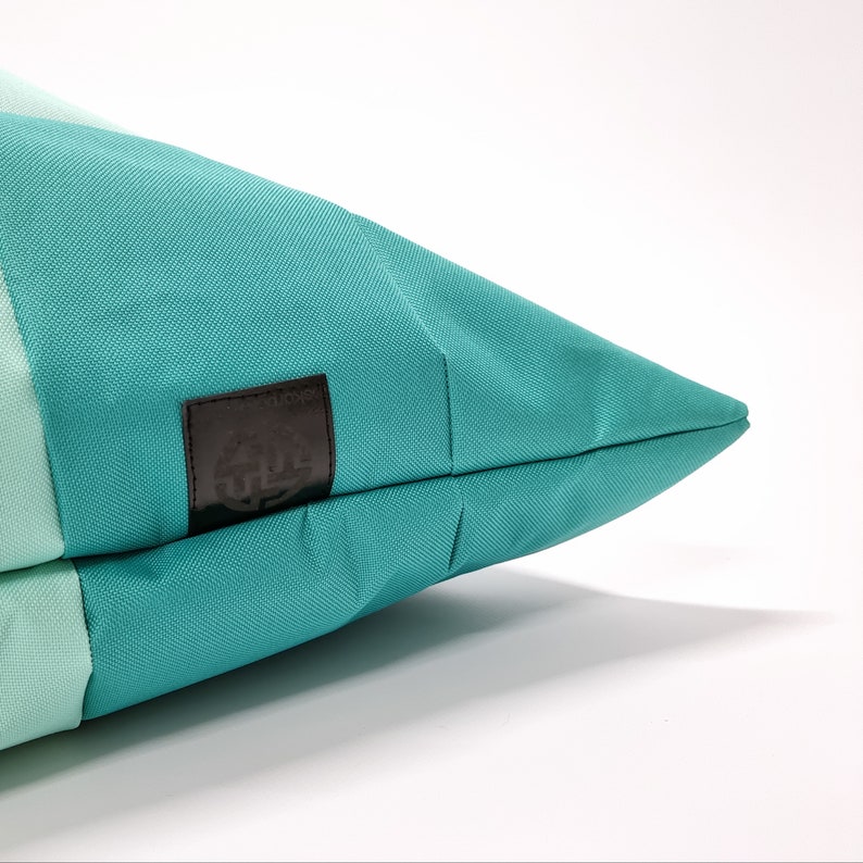 Sitzsack Tricolore OVNI lang von OSKAR PEREK, Liegehocker, Bodenkissen, Zero Waste Bild 6