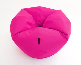 Magenta beanbag DRIUL, footrest, cat pillow, cat bed, Oskar Perek, floor cushion, pouf