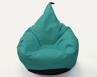 Beanbag chair TIPI teal by Oskar Perek