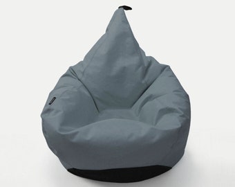 Beanbag chair TIPI grey by Oskar Perek