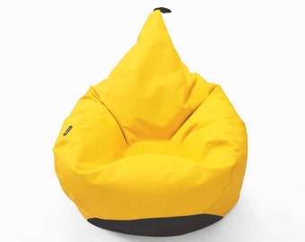 Beanbag chair TIPI yellow by Oskar Perek