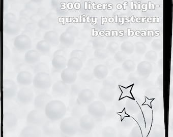 300 liters of high-quality polysteren beans, filling for beanbags