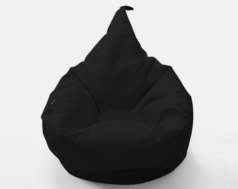 Beanbag chair TIPI black by Oskar Perek