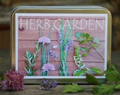 Herb garden kit ,6 packets of herb seeds, gardening gift set, holiday gift, hostess gift, indoor herb garden gift set, diy gift for mom