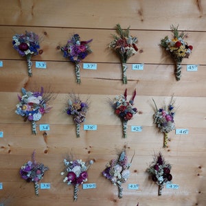 Lavender dried mini Bouquets of dried flowers - petite dried flower arrangements, dried wedding flowers, small bunches dry flowers