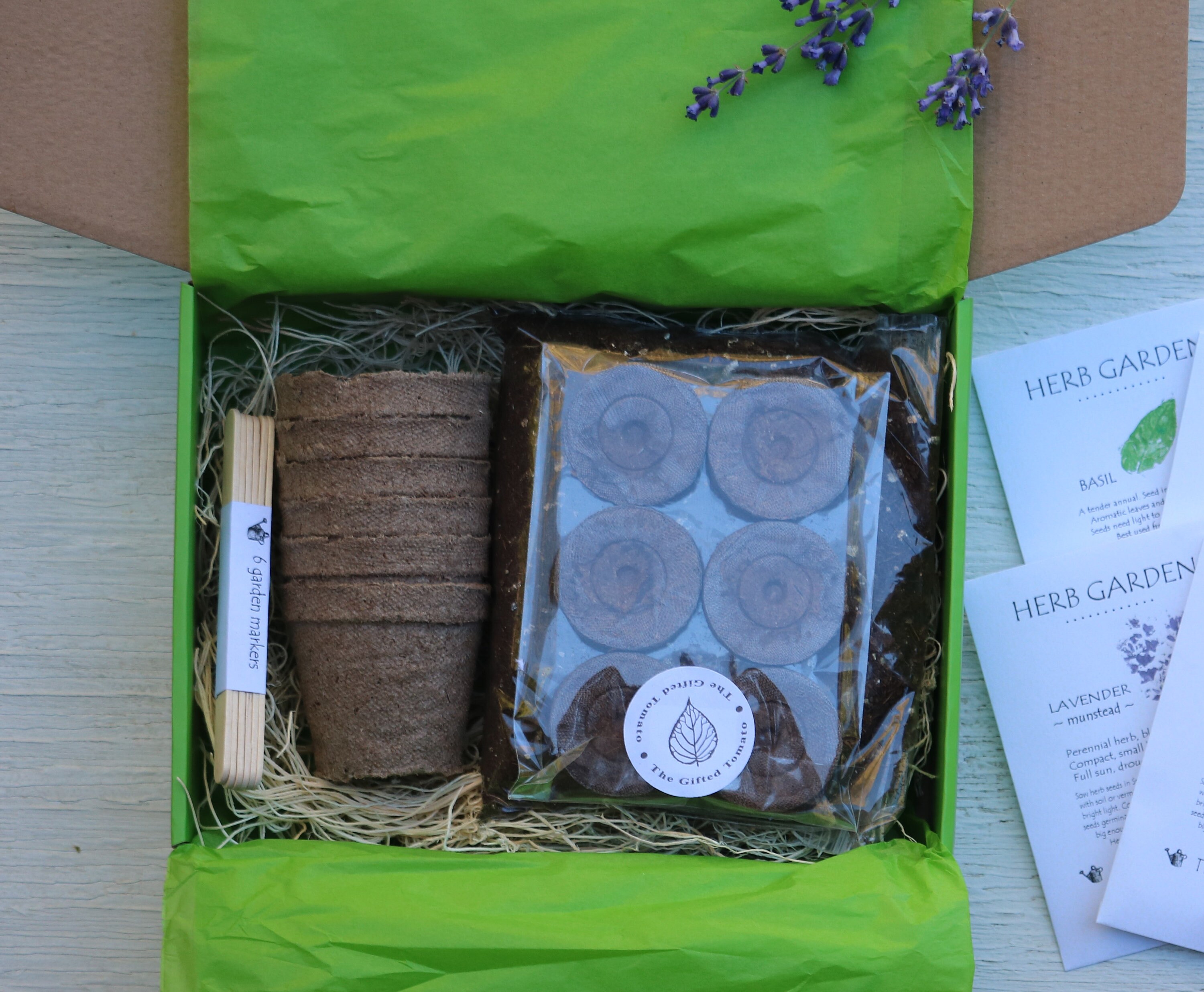 Herb Garden Kit Gardening Gift Kit With Organic Herb Seeds 6 Etsy