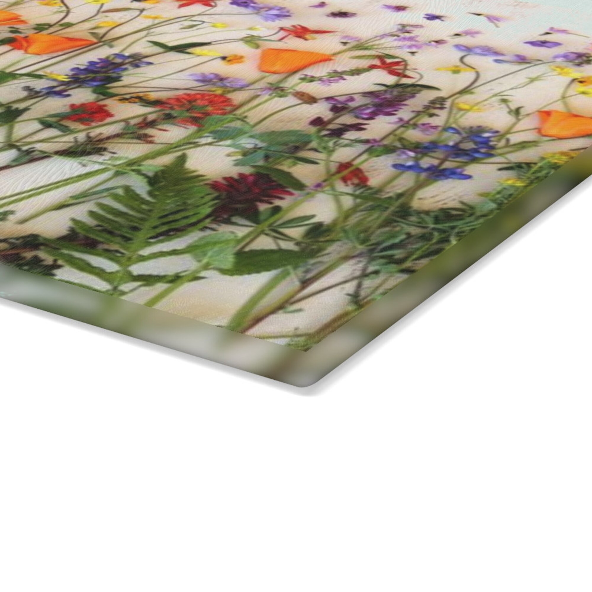 Wildflower Glass Cutting Board